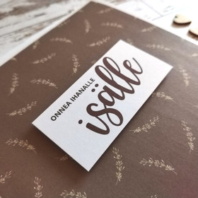 Isänpäiväkortti - Ruskeansävy (13,5x13,5cm)