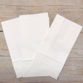 Lahjapussi 18 x 9 cm - Valkoinen, 5kpl/pkt