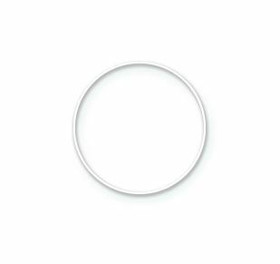 Metallirengas 10 cm - Valkoinen