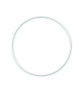Metallirengas 30 cm - Valkoinen