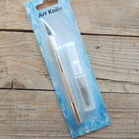 Askarteluveitsi & teränsuojus + varaterät 5kpl