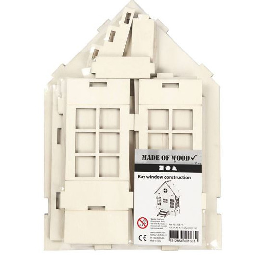 Koottava miniatyyritalo - 1 kpl/pkt