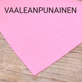 Kimallehuopa 1mm - Vaaleanpunainen, 30x40 cm