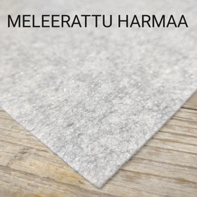 Kimallehuopa 1mm - Meleerattu harmaa, 30x40 cm