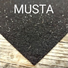 Kimallehuopa 1mm - Musta, 30x40 cm