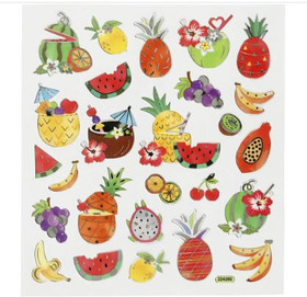 Kuviotarrat - Hedelmät, 1 arkki (15x16,5 cm)