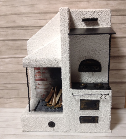 Nukkekodin Leivinuunitakka - Valkoinen