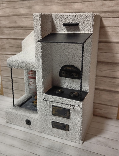 Nukkekodin Leivinuunitakka - Valkoinen