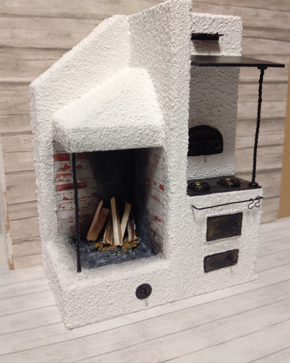 Nukkekodin Leivinuunitakka - Valkoinen