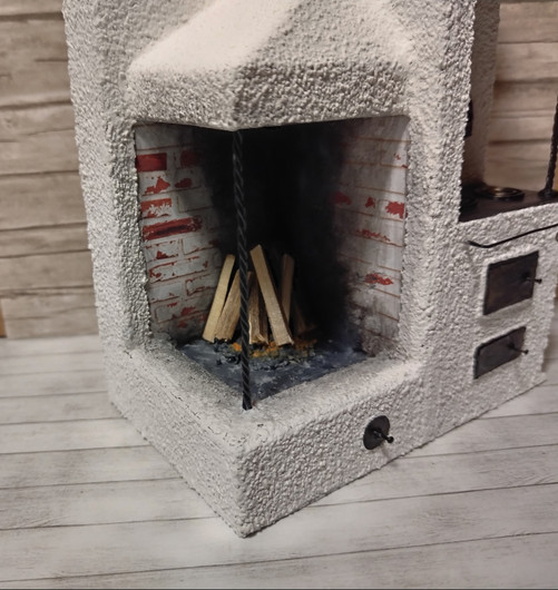 Nukkekodin Leivinuunitakka - Valkoinen