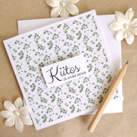 Kortti - Kiitos ja hyvää kesää (10 x 10cm)