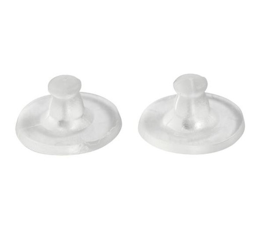 Silikonitausta 10 kpl (5 paria) - Läpikuultava, 10mm