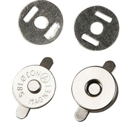 Magneettilukko pyöreä - Hopeanvärinen 18mm