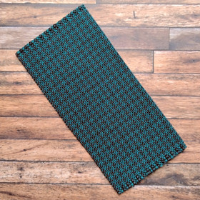 Nukkekodin matto - Kukonaskel Tummanvihreä 6,5 x 13,5 cm