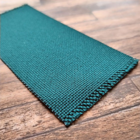 Nukkekodin matto - Miniruutu Tummanvihreä 6 x 13,5 cm