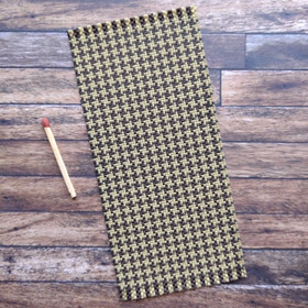 Nukkekodin matto - Kukonaskel Vaalea oliivinvihreä 6,3 x 13,5 cm