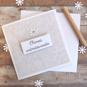 Kortti - Onnea valmistuneelle (10 x 10cm)