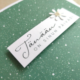 Kortti - Tänään on sinun päiväsi (10 x 10cm)