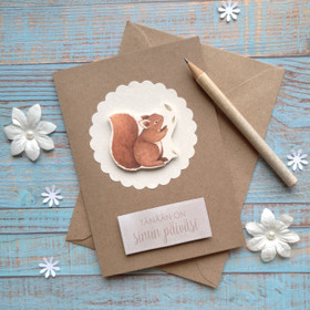 Tänään on sinun päiväsi (orava) - Kortti A6