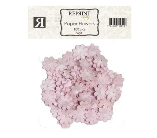 Paperikukat 100 kpl - Vaaleanpunainen