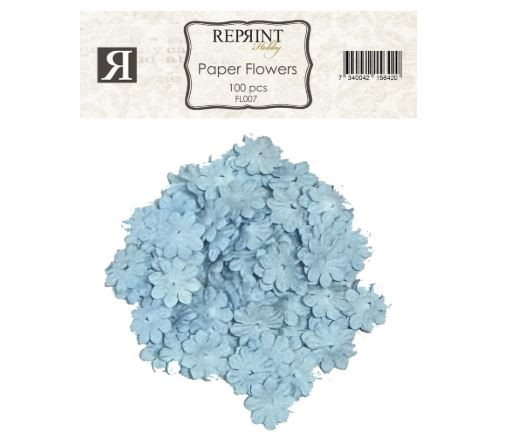Paperikukat 100 kpl - Vaaleansininen