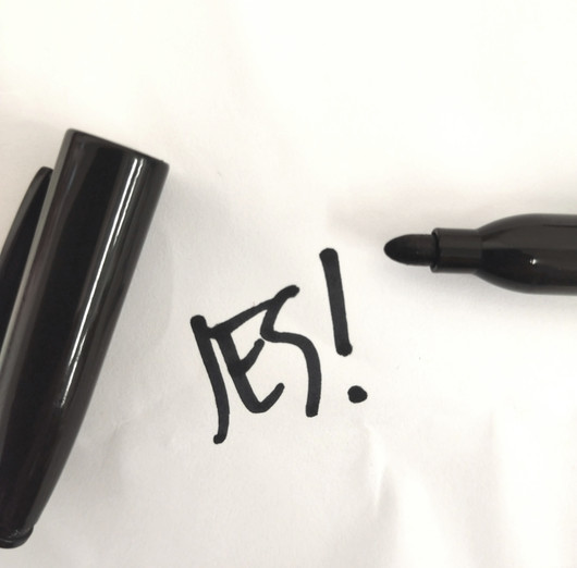 Vedenkestävä permanenttitussi (3mm) - Musta