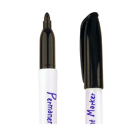 Vedenkestävä permanenttitussi (3mm) - Musta