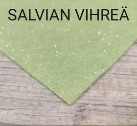 Kimallehuopa 1mm - Salvianvihreä, 30x40 cm