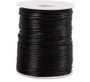 Satiininyöri 2 mm - Musta / myydään metreittäin