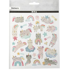 Kuviotarrat - Yksisarviskissat, 1 arkki (15x16,5 cm)