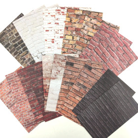 Kartonkikortti - Tiilikuviot, 20kpl/pkt