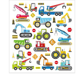 Kuviotarrat - Työajoneuvot, 1 arkki (15x16,5 cm)