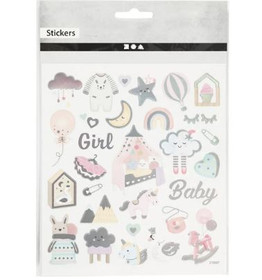 Kuviotarrat - Tyttövauva, 1 arkki (15x16,5 cm)