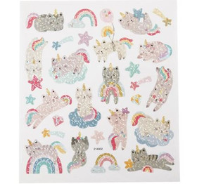 Kuviotarrat - Yksisarviskissat, 1 arkki (15x16,5 cm)