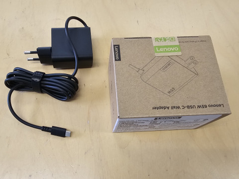 Lenovo 65W USB-C Wall Adaptor virtalähde (4X21L54610) - UUSI avaamaton paketti