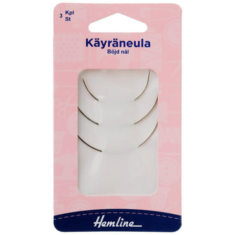 Hemline Käyräneula 3 kpl