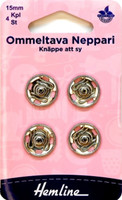 Hemline Ommeltava Neppari 15 mm hopea