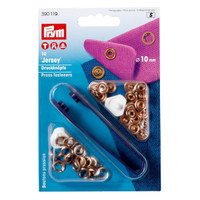 Prym Rengasneppari Jersey 10 mm kupari 10 kpl