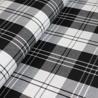 Ruutukangas musta-harmaa-valkoinen