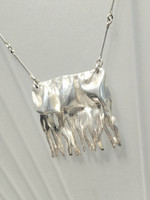 Vintage silver pendant Icicles