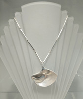 Vintage silver pendant Boat