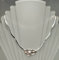 Silver Necklace Windswept Snow II