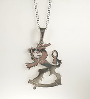 Big Finnish emblem lion pendant