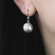 Anchor button earrings