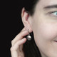 Anchor button earrings