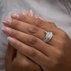 Hopeinen sormus Freezing February