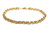 Cordell-ranneketju 4,8mm leveä, keltakultaa