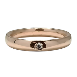 Timanttisormus ovaalilla rungolla, 585-keltakultaa 