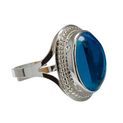 Hopeasormus Aqua 14mm x 10mm, hopeaa