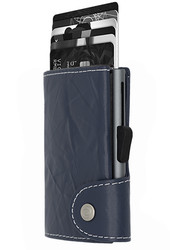 C-Secure Blue Marino turvalompakko aitoa nahkaa, musta